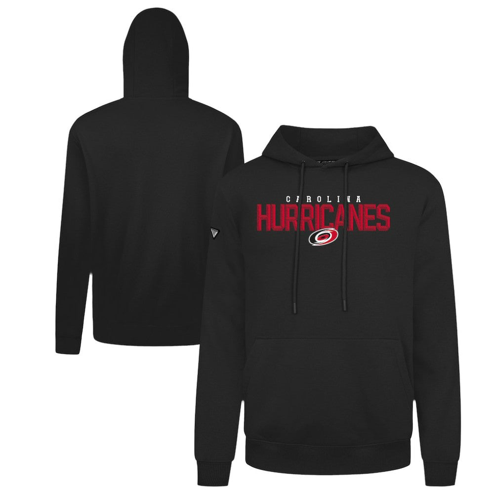 Carolina Hurricanes Levelwear Podium Carve Pullover Hoodie - Black - NHL 203146427