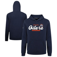 Edmonton Oilers Levelwear Youth Podium Monument Pullover Hoodie - Navy - NHL 203146450