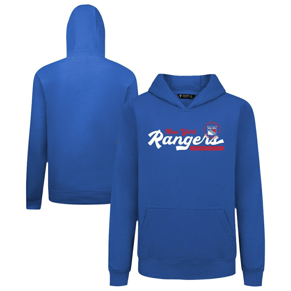 New York Rangers Levelwear Youth Podium Monument Pullover Hoodie - Royal - NHL 203146452