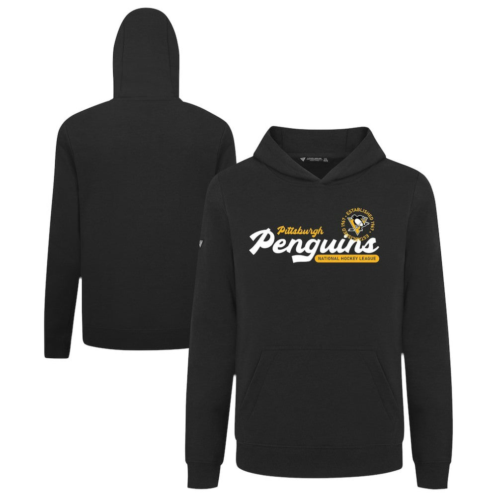 Pittsburgh Penguins Levelwear Youth Podium Monument Pullover Hoodie - Black - NHL 203146463