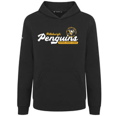 Pittsburgh Penguins Levelwear Youth Podium Monument Pullover Hoodie - Black - NHL 203146463