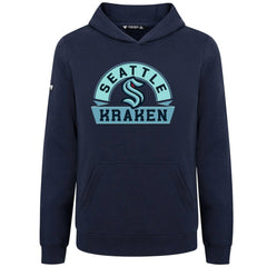 Seattle Kraken Levelwear Youth Podium Banner Arch Pullover Hoodie - Navy - NHL 203146467
