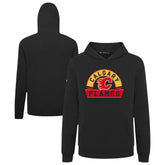 Calgary Flames Levelwear Youth Podium Banner Arch Pullover Hoodie - Black - NHL 203146470