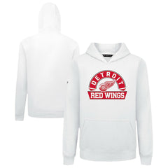Detroit Red Wings Levelwear Youth Podium Banner Arch Pullover Hoodie - White - NHL 203146475