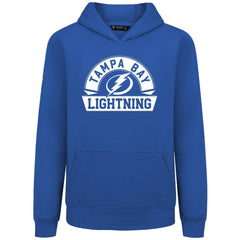 Tampa Bay Lightning Levelwear Youth Podium Banner Arch Pullover Hoodie - Royal - NHL 203146489