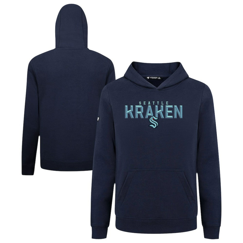 Seattle Kraken Levelwear Youth Podium Carve Pullover Hoodie - Navy - NHL 203146496