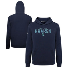 Seattle Kraken Levelwear Youth Podium Carve Pullover Hoodie - Navy - NHL 203146496