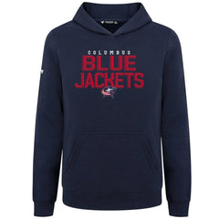 Columbus Blue Jackets Levelwear Youth Podium Carve Pullover Hoodie - Navy - NHL 203146502