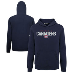 Montreal Canadiens Levelwear Youth Podium Carve Pullover Hoodie - Navy - NHL 203146517