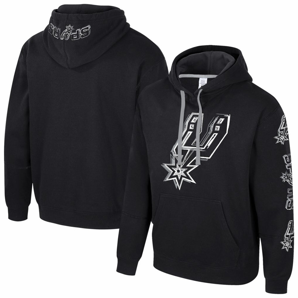 San Antonio Spurs Stadium Essentials Unisex Elementized Pullover Hoodie Black