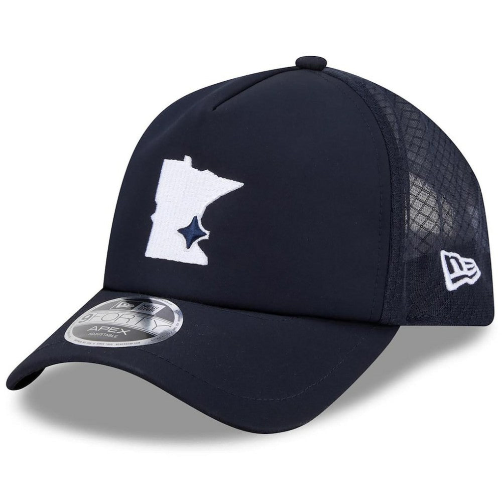 Minnesota Twins New Era 2026 Batting Practice Alternate Apex 9FORTY Adjustable Hat - Navy - New Era Discount