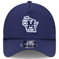 Milwaukee Brewers New Era 2026 Batting Practice Alternate Apex 9FORTY Adjustable Hat - Navy - New Era Discount