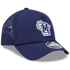 Milwaukee Brewers New Era 2026 Batting Practice Alternate Apex 9FORTY Adjustable Hat - Navy - New Era Discount