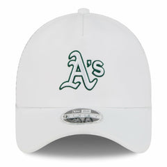 Athletics New Era 2026 Batting Practice Apex 9FORTY Adjustable Trucker Hat - White - New Era Lifestyle