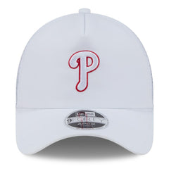 Philadelphia Phillies New Era 2026 Batting Practice Apex 9FORTY Adjustable Trucker Hat - White - New Era on Sale