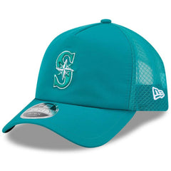 Seattle Mariners New Era 2026 Batting Practice Apex 9FORTY Adjustable Trucker Hat - Teal - New Era Sale