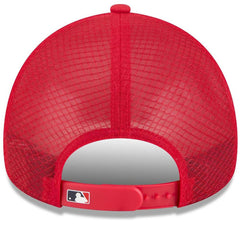 Boston Red Sox New Era 2026 Batting Practice Apex 9FORTY Adjustable Trucker Hat - Red - New Era Lifestyle