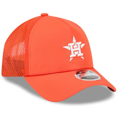 Houston Astros New Era 2026 Batting Practice Apex 9FORTY Adjustable Trucker Hat - Orange - New Era Discount