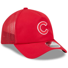 Chicago Cubs New Era 2026 Batting Practice Apex 9FORTY Adjustable Trucker Hat - Red - New Era Lifestyle