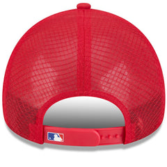 Chicago Cubs New Era 2026 Batting Practice Apex 9FORTY Adjustable Trucker Hat - Red - New Era Lifestyle