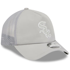 Chicago White Sox New Era 2026 Batting Practice Apex 9FORTY Adjustable Trucker Hat - Gray - New Era Lifestyle