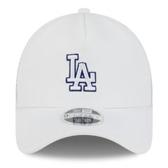 Los Angeles Dodgers New Era 2026 Batting Practice Apex 9FORTY Adjustable Trucker Hat - White - New Era Online
