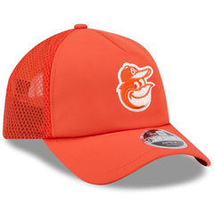 Baltimore Orioles New Era 2026 Batting Practice Apex 9FORTY Adjustable Trucker Hat - Orange - New Era Lifestyle