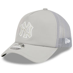 New York Yankees New Era 2026 Batting Practice Apex 9FORTY Adjustable Trucker Hat - Gray - New Era Lifestyle