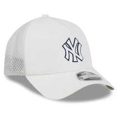 New York Yankees New Era 2026 Batting Practice Apex 9FORTY Adjustable Trucker Hat - White - New Era Online