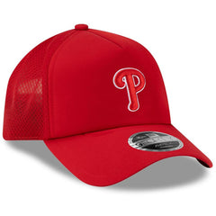 Philadelphia Phillies New Era 2026 Batting Practice Apex 9FORTY Adjustable Trucker Hat - Red - New Era Sale