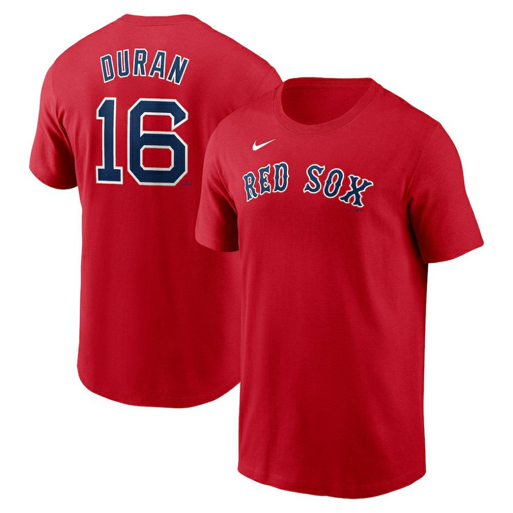 Jarren Duran Boston Red Sox Nike Fuse Name & Number T-Shirt - Red - Nike Sale