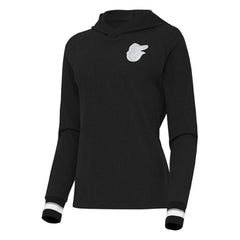 Baltimore Orioles Antigua Women's Trek Pullover Hoodie - Black - MLB on Sale