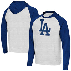 Los Angeles Dodgers Antigua Urgent Pullover Hoodie - Royal/Gray - MLB on Sale
