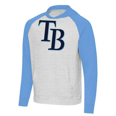 Tampa Bay Rays Antigua Urgent Pullover Hoodie - Powder Blue/Gray - MLB on Sale