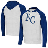 Kansas City Royals Antigua Urgent Pullover Hoodie - Royal/Gray - MLB Lifestyle