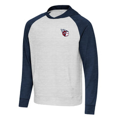 Cleveland Guardians Antigua Urgent Pullover Hoodie - Heather Navy/Gray - MLB Discount