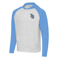 Tampa Bay Rays Antigua Urgent Pullover Hoodie - Powder Blue/Gray - MLB on Sale