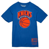 New York Knicks Hardwood Classics Vintage Logo T-Shirt Blue | Mitchell & Ness Near Me