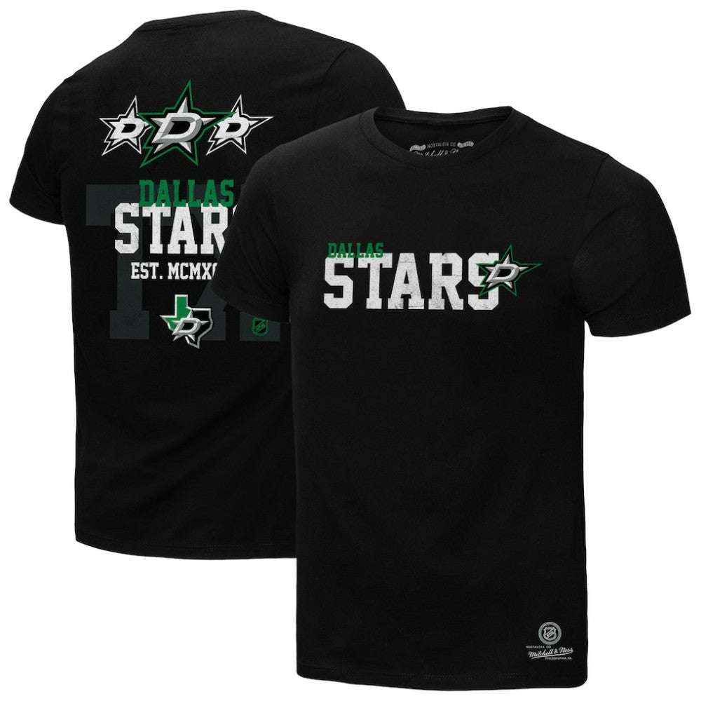 Dallas Stars Mitchell & Ness Home T-Shirt - Black - NHL 203151839