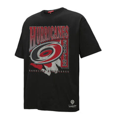 Carolina Hurricanes Mitchell & Ness Women's Choppy Ice Boyfriend T-Shirt - Black - NHL 203151855