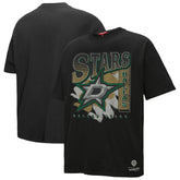 Dallas Stars Mitchell & Ness Women's Choppy Ice Boyfriend T-Shirt - Black - NHL 203151856