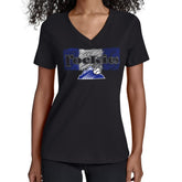 Colorado Rockies Starter Women's Team Color Shading V-Neck T-Shirt - Black - MLB on Sale
