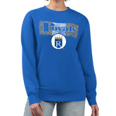 Kansas City Royals Starter Women's Team Color Shading Fleece Pullover Sweatshirt - Royal - MLB Lifestyle