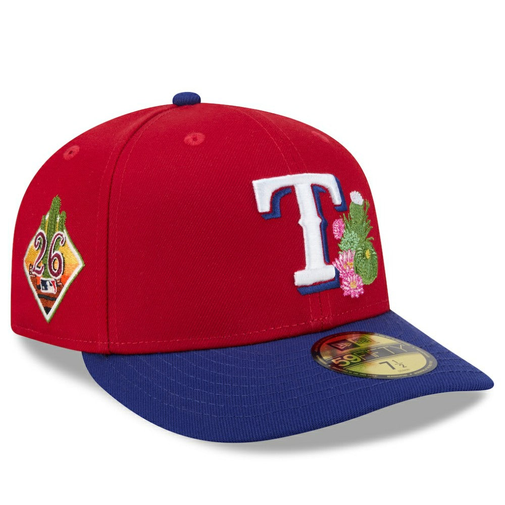 Texas Rangers New Era 2026 Spring Training 59FIFTY Fitted Hat - Red/Royal - New Era Discount