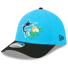 Miami Marlins New Era 2026 Spring Training M-Crown 39THIRTY Flex Hat - Blue/Black - New Era Online
