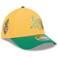 Athletics New Era 2026 Spring Training M-Crown 39THIRTY Flex Hat - Gold/Green - New Era Online