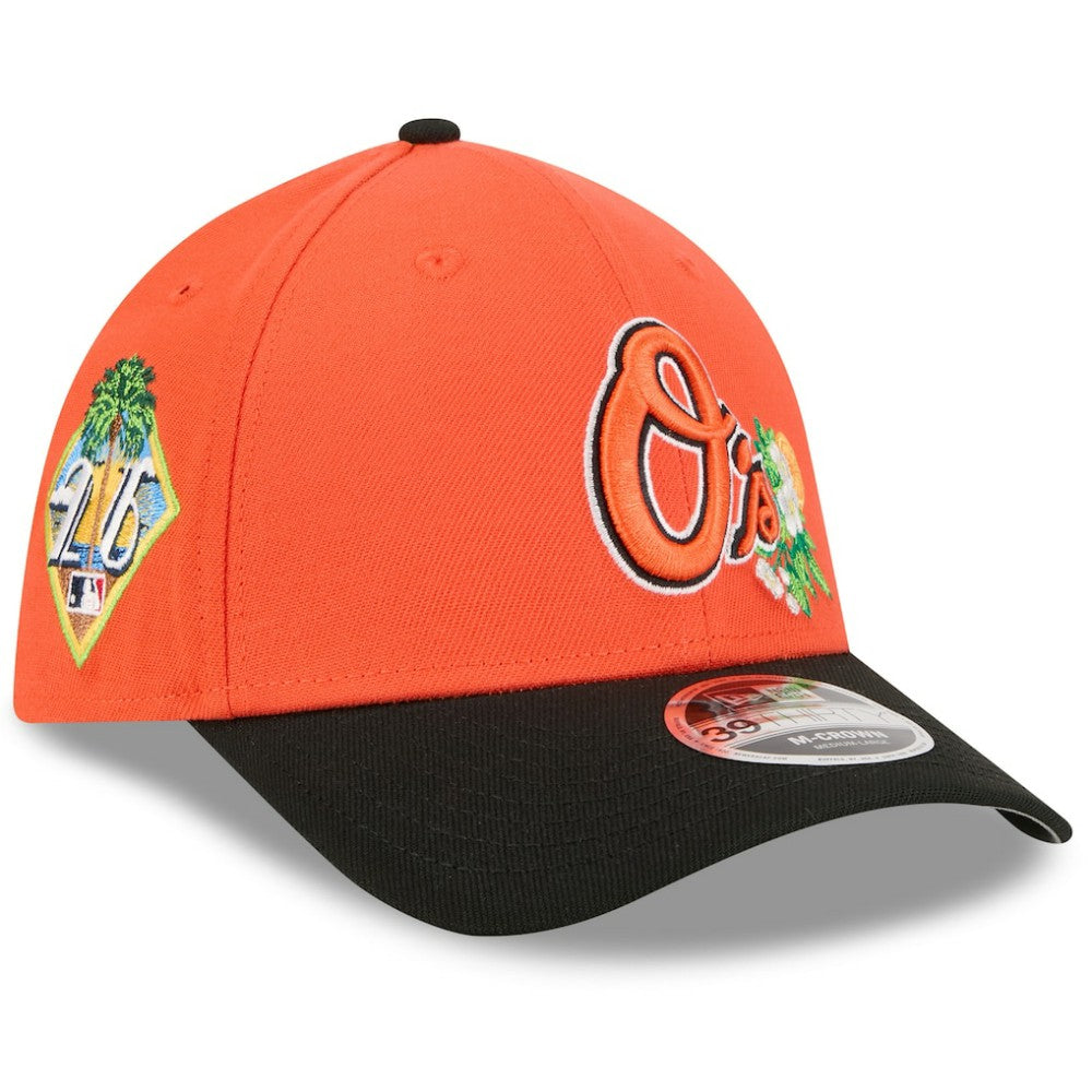 Baltimore Orioles New Era 2026 Spring Training M-Crown 39THIRTY Flex Hat - Orange/Black - New Era Lifestyle