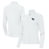 Utah Mammoth Antigua Women's Tribute Half-Zip Pullover - White - NHL 203154838
