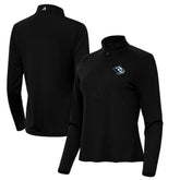 Utah Mammoth Antigua Women's Tribute Half-Zip Pullover - Black - NHL 203154839