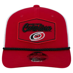 Carolina Hurricanes New Era Team Patch Basic 9SEVENTY Adjustable Trucker Hat - Red/White - NHL 203155590